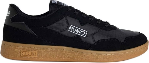 Czarne buty sportowe Munich w sportowym stylu
