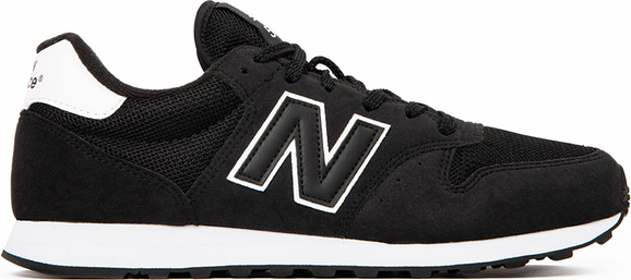 Czarne buty sportowe New Balance w sportowym stylu sznurowane