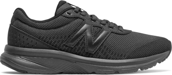 Czarne buty sportowe New Balance w sportowym stylu z płaską podeszwą sznurowane