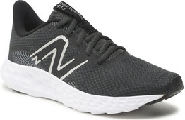 Czarne buty sportowe New Balance z płaską podeszwą sznurowane w sportowym stylu