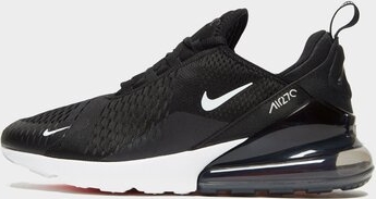 Czarne buty sportowe Nike air max 270 w sportowym stylu sznurowane
