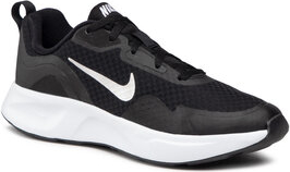 Czarne buty sportowe Nike na platformie sznurowane