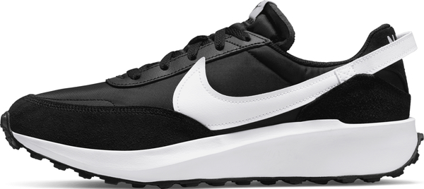 Czarne buty sportowe Nike sznurowane w sportowym stylu z zamszu