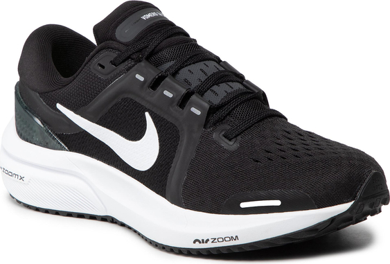 Czarne buty sportowe Nike sznurowane z płaską podeszwą zoom
