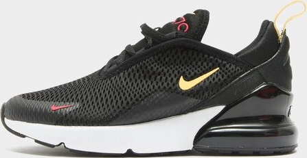 Czarne buty sportowe Nike w sportowym stylu air max 270 sznurowane