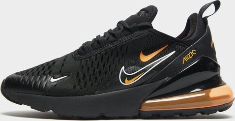 Czarne buty sportowe Nike w sportowym stylu sznurowane air max 270