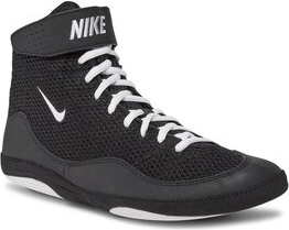 Czarne buty sportowe Nike w sportowym stylu sznurowane