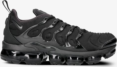 Czarne buty sportowe Nike w sportowym stylu vapormax sznurowane