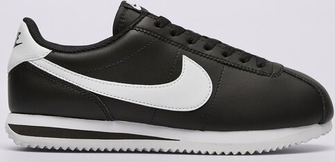 Czarne buty sportowe Nike z płaską podeszwą cortez