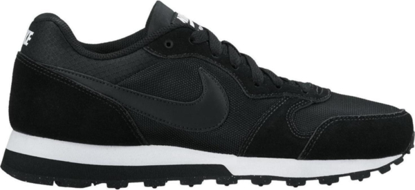 Czarne buty sportowe Nike z zamszu sznurowane z płaską podeszwą