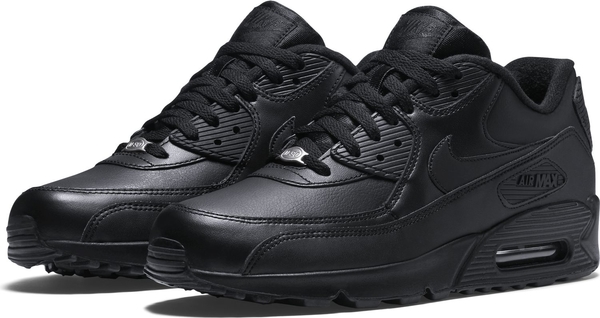 Czarne buty sportowe Nike ze skóry air max 90