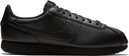 Czarne buty sportowe Nike ze skóry cortez