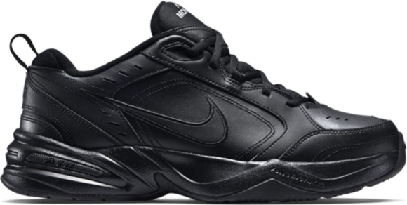 Czarne buty sportowe Nike ze skóry w sportowym stylu