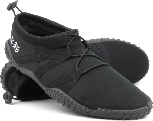Czarne buty sportowe Prowater z tkaniny w sportowym stylu sznurowane