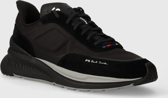 Czarne buty sportowe Ps Paul Smith w sportowym stylu sznurowane