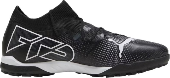 Czarne buty sportowe Puma z tkaniny sznurowane w sportowym stylu
