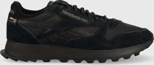 Czarne buty sportowe Reebok Classic sznurowane w sportowym stylu