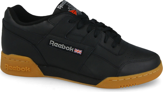Czarne buty sportowe Reebok Classic ze skóry sznurowane