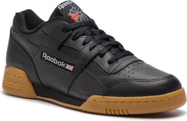 Czarne buty sportowe Reebok Classic ze skóry w sportowym stylu