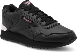 Czarne buty sportowe Reebok w sportowym stylu z płaską podeszwą sznurowane