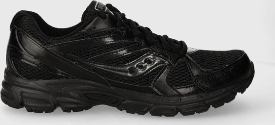 Czarne buty sportowe Saucony w sportowym stylu
