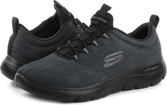 Czarne buty sportowe Skechers sznurowane