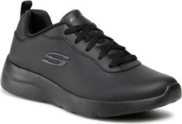 Czarne buty sportowe Skechers sznurowane z płaską podeszwą