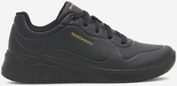 Czarne buty sportowe Skechers z płaską podeszwą