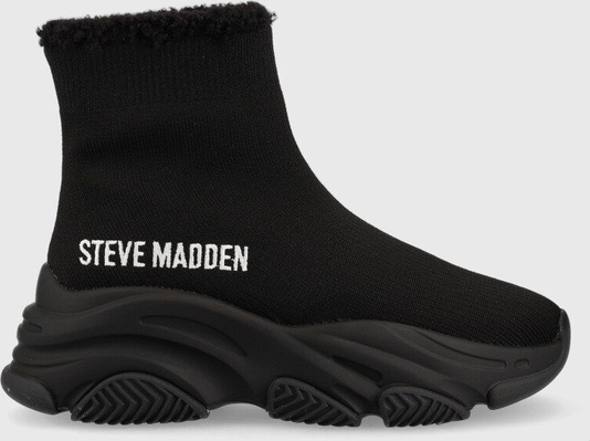 Czarne buty sportowe Steve Madden na platformie