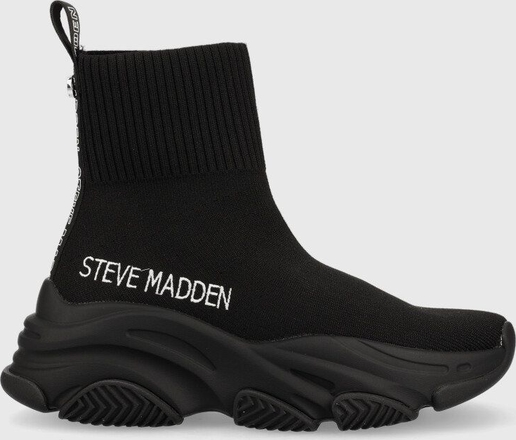 Czarne buty sportowe Steve Madden w sportowym stylu na platformie
