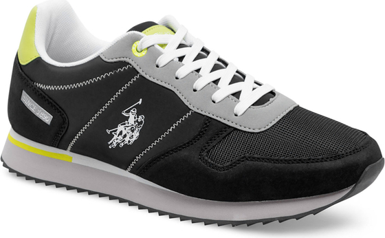 Czarne buty sportowe U.S. Polo w sportowym stylu