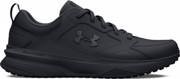 Czarne buty sportowe Under Armour sznurowane w sportowym stylu