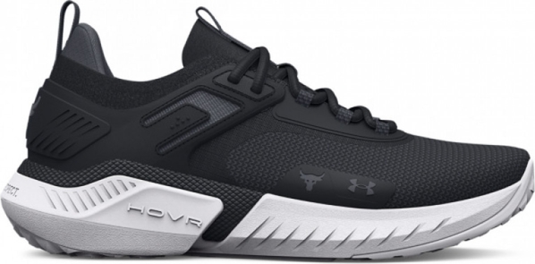 Czarne buty sportowe Under Armour sznurowane z tkaniny w sportowym stylu