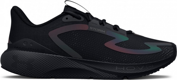Czarne buty sportowe Under Armour w sportowym stylu z płaską podeszwą sznurowane
