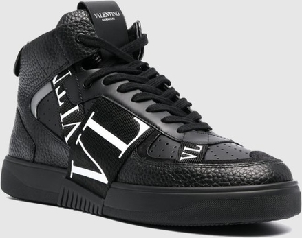 Czarne buty sportowe Valentino sznurowane w sportowym stylu