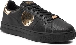Czarne buty sportowe Versace Jeans w sportowym stylu