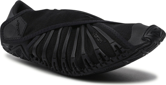 Czarne buty sportowe Vibram Fivefingers w sportowym stylu z płaską podeszwą