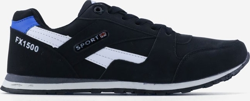 Czarne buty sportowe Yourshoes ze skóry ekologicznej