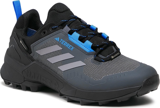 Czarne buty trekkingowe Adidas sznurowane