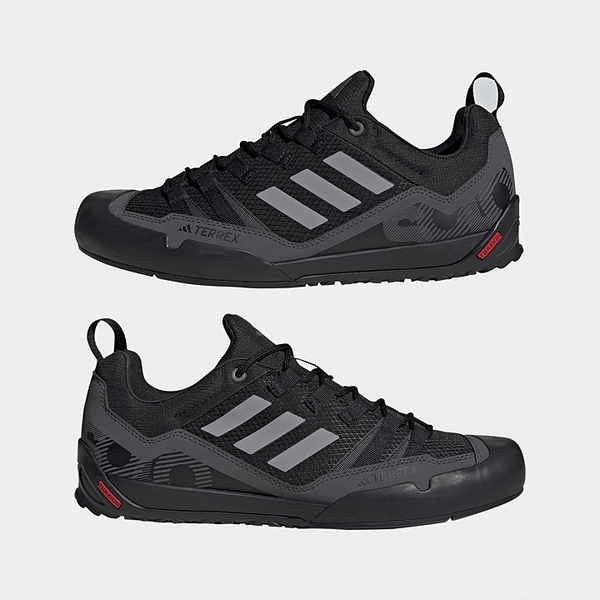 Czarne buty trekkingowe Adidas z tkaniny