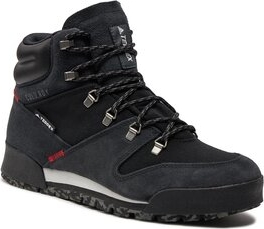 Czarne buty trekkingowe Adidas z zamszu
