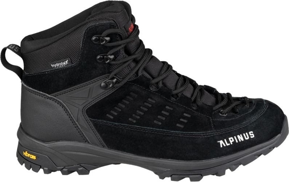 Czarne buty trekkingowe Alpinus sznurowane