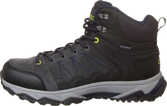 Czarne buty trekkingowe CMP z płaską podeszwą