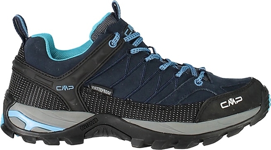 Czarne buty trekkingowe CMP z płaską podeszwą sznurowane