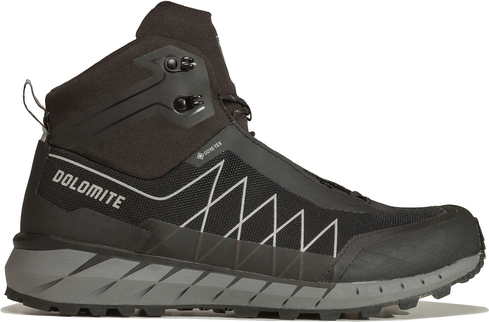Czarne buty trekkingowe Dolomite z goretexu