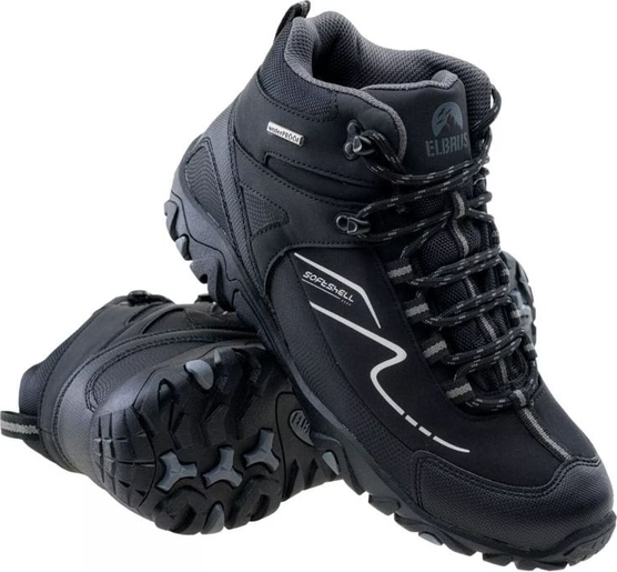Czarne buty trekkingowe Elbrus