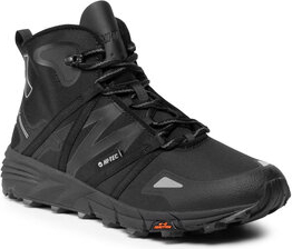 Czarne buty trekkingowe Hi-Tec sznurowane
