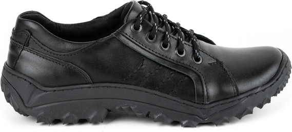 Czarne buty trekkingowe Komodo ze skóry