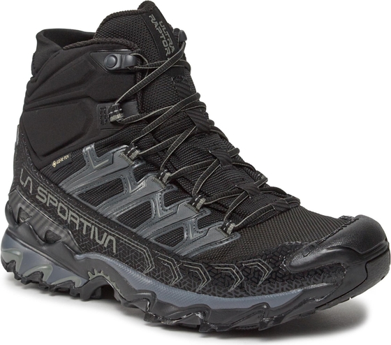 Czarne buty trekkingowe La Sportiva sznurowane