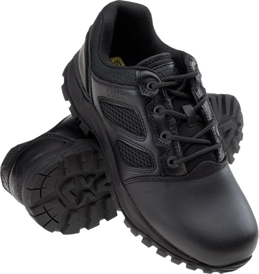 Czarne buty trekkingowe Magnum sznurowane